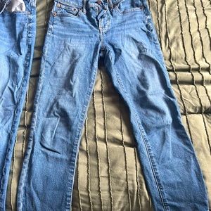 3 pairs of madewell jeans.